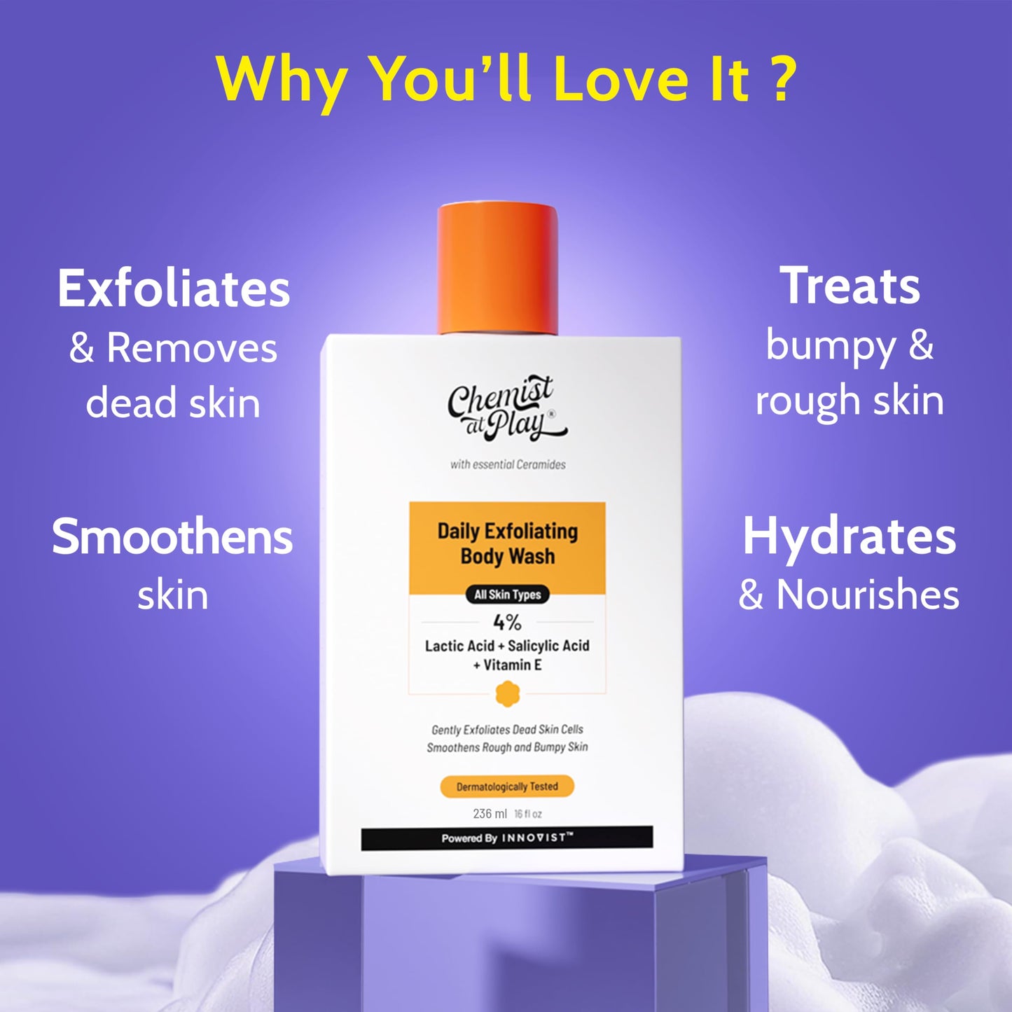 Exfoliating Body Wash 236ml - Salicylic Acid & Vitamin E