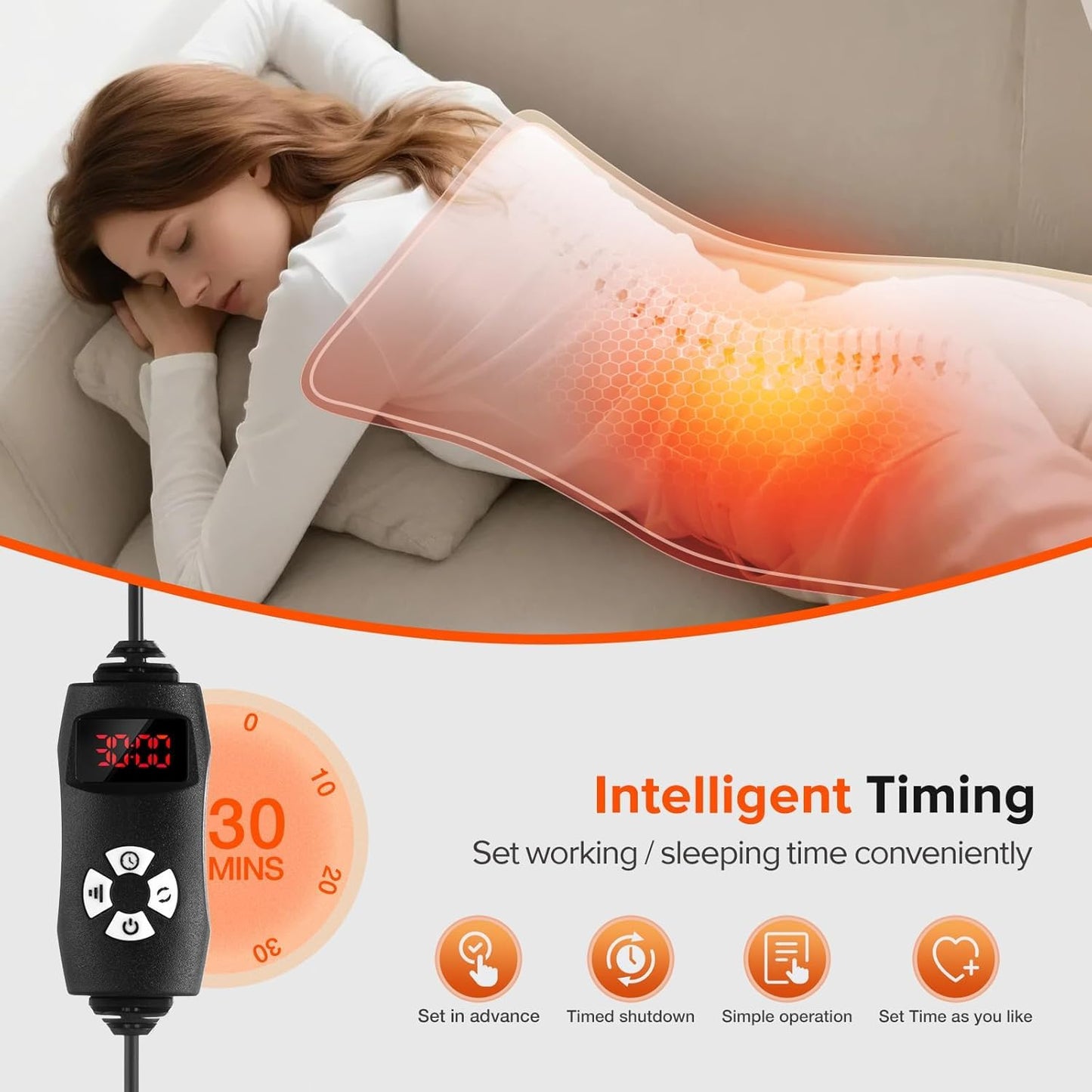 Red Light Therapy Band – 660nm Red & 850nm Near Infrared LED Adjustable Therapy Wrap for Muscle Recovery, Joint Comfort & Skin Wellness