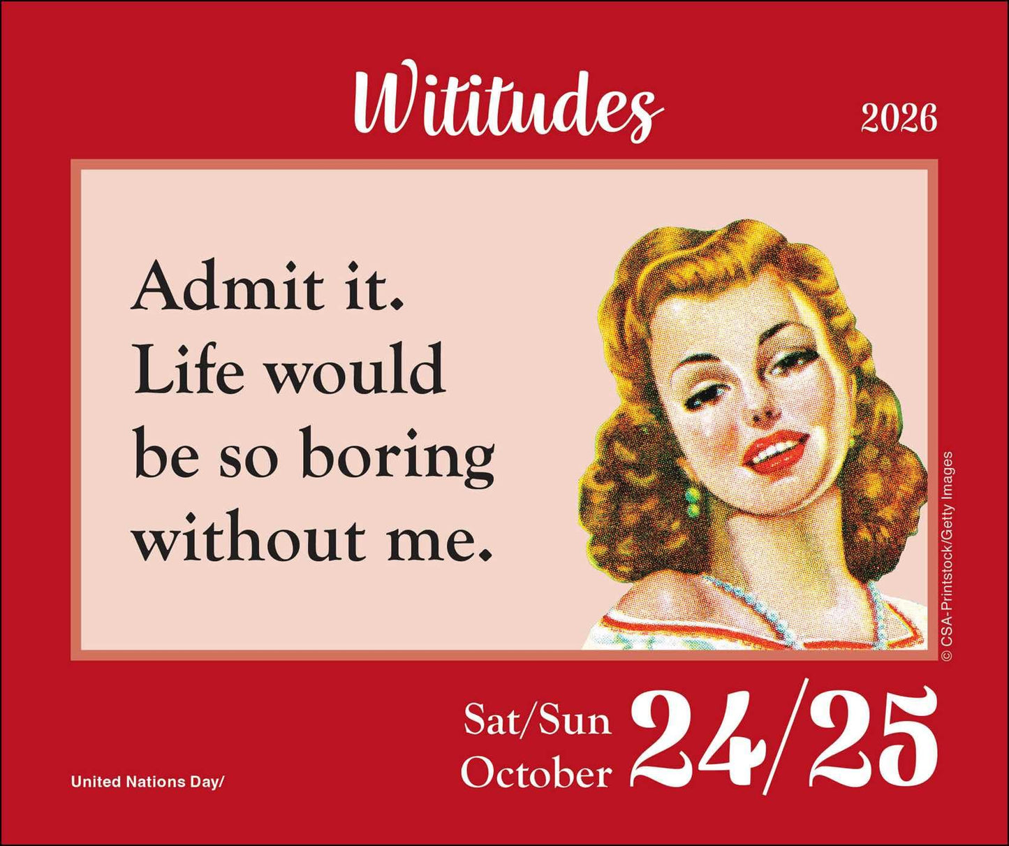 Wititudes 2026 Day-to-Day Calendar: Some Things Are Best Said with an Eye Roll 