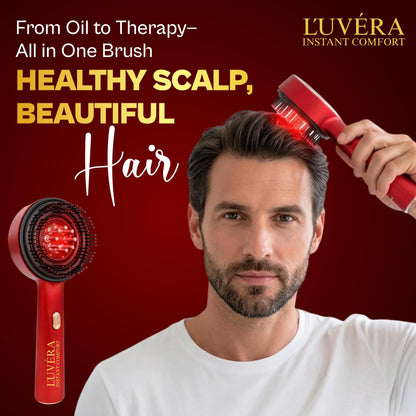 Red Light Therapy Scalp Massager Comb - 660nm Wavelength, USB Rechargeable, Waterproof, Multicolor