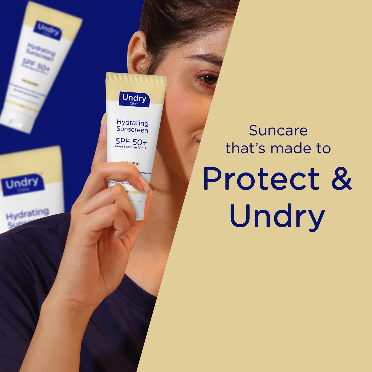 Hydrating Sunscreen SPF 50 for Dry Skin - Lightweight Sun Cream