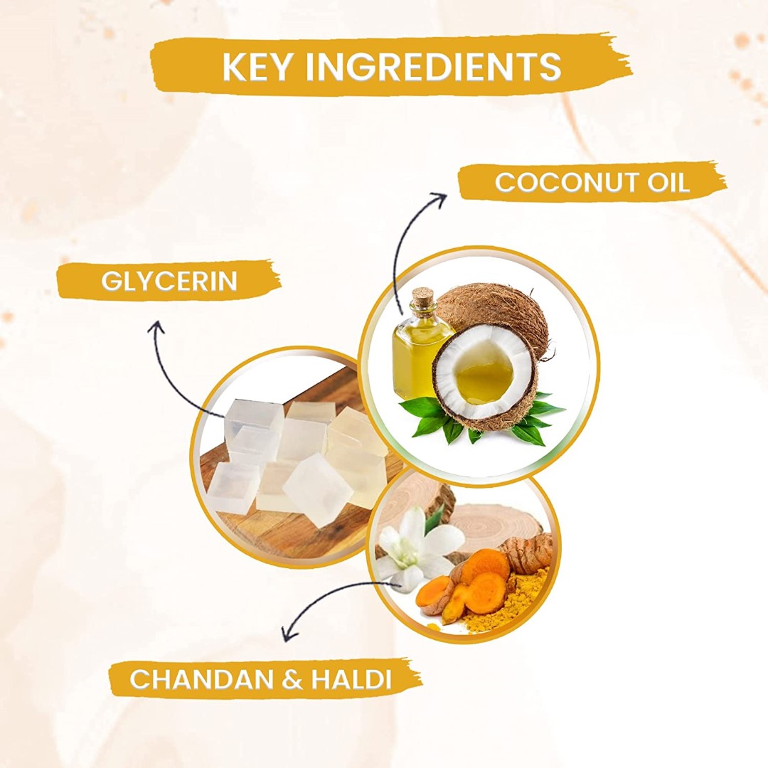 byPureNaturals Chandan Haldi Soap