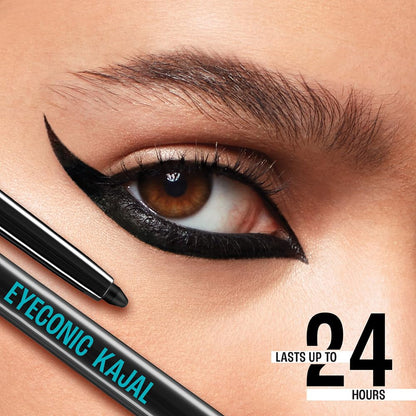 Eyeconic Black Kajal 0.35g Combo (2) Matte Waterproof Liner