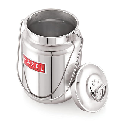 HAZEL Stainless Steel Plain Barani, 1 LTR
