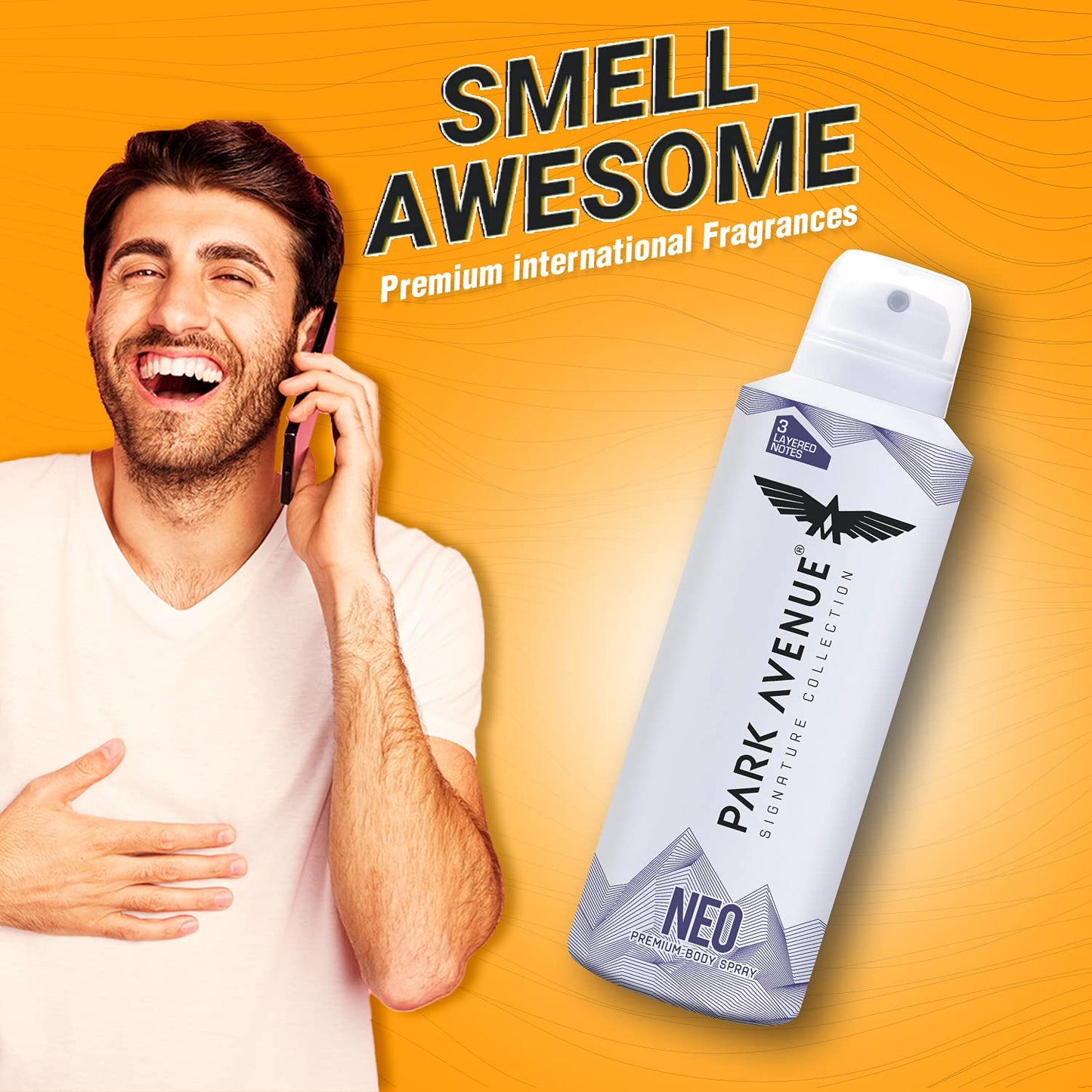 Men's Deodorant Spray, Fresh Aroma, 150ml Each, Pack of 2