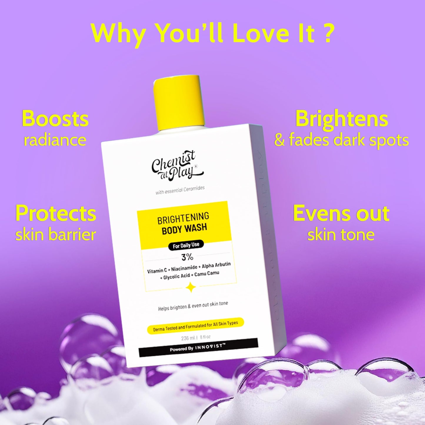 Brightening Body Wash with Vitamin C & Alpha Arbutin - 236mL