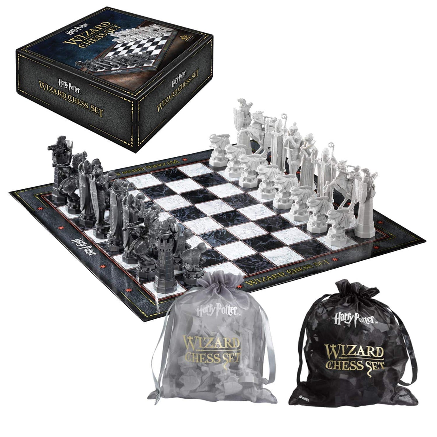 Hp Wizard Chess Set Black Edition | Plastic Collectible Chess Game for Fans |