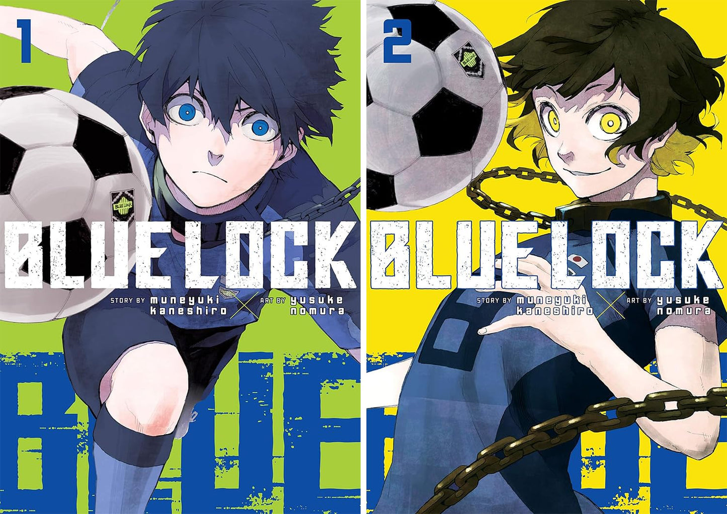 Blue Lock Manga Series Vol. 1–15 Collection by Muneyuki Kaneshiro (15 Books)