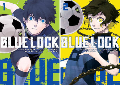 Blue Lock Manga Series Vol. 1–15 Collection by Muneyuki Kaneshiro (15 Books)