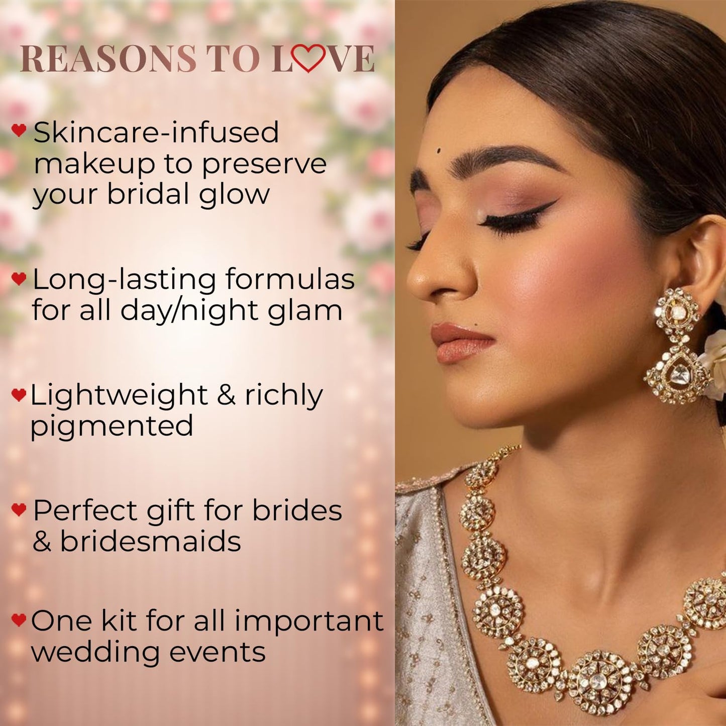 Glam Essentials Wedding Makeup Kit - 9 Piece Set