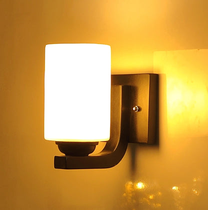 Wall Light Up & Down Black Wood 20cm for Living Room and Bedroom