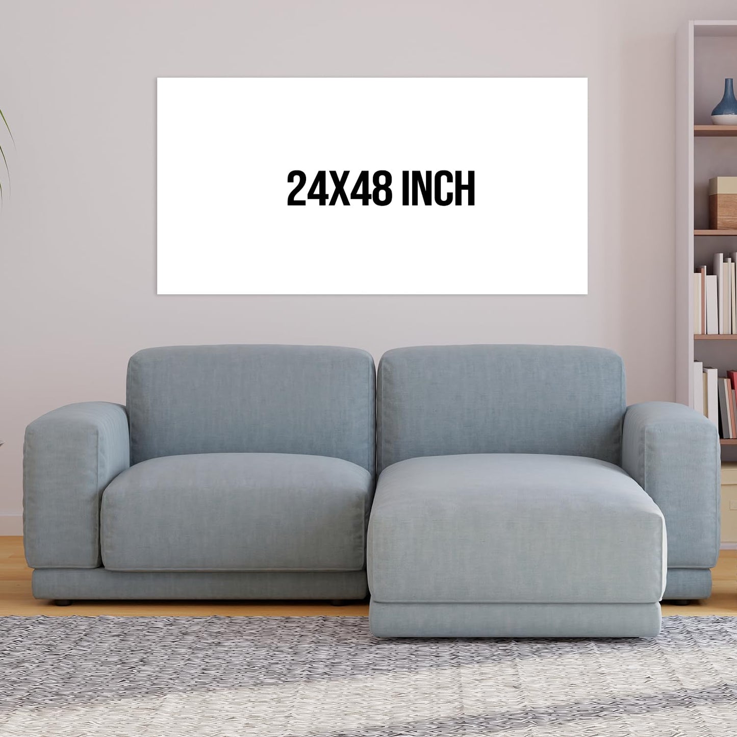 Canvas Painting - City and Landscapes - 24 x 48 Inches - Wrapped Cotton Canvas on Pine Wood