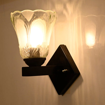 Wall Lamp Decorative Light Modern Clear Finish Corded Electric for Living Room - E27 Bulb Required