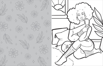 Coloring with Coco: Rest and Reflect: Relaxing Bold and Easy Coloring Book for Adults and Teens 