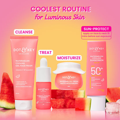 Watermelon Cooling Sunscreen SPF 50+ with Hyaluronic Acid - 50g