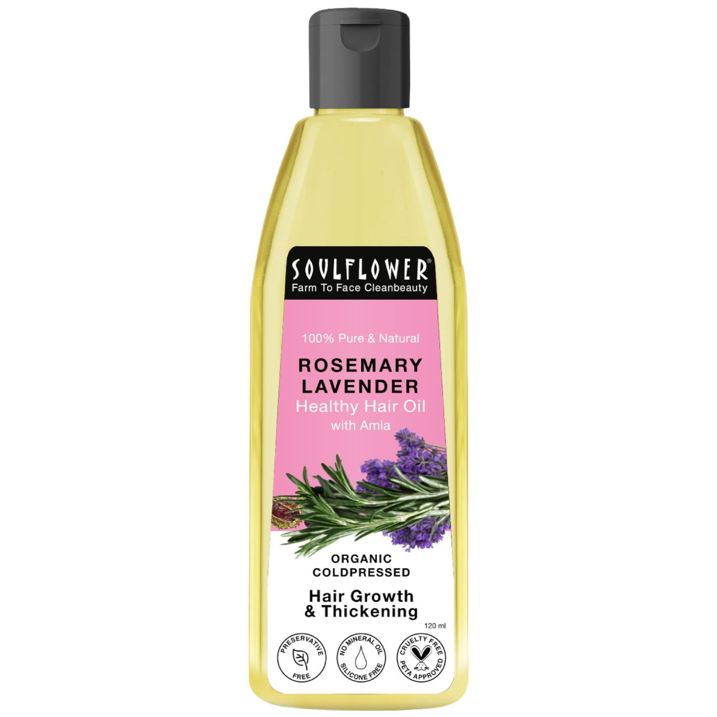 Rosemary Lavender Hair Oil for Growth & Scalp Health, 120ml