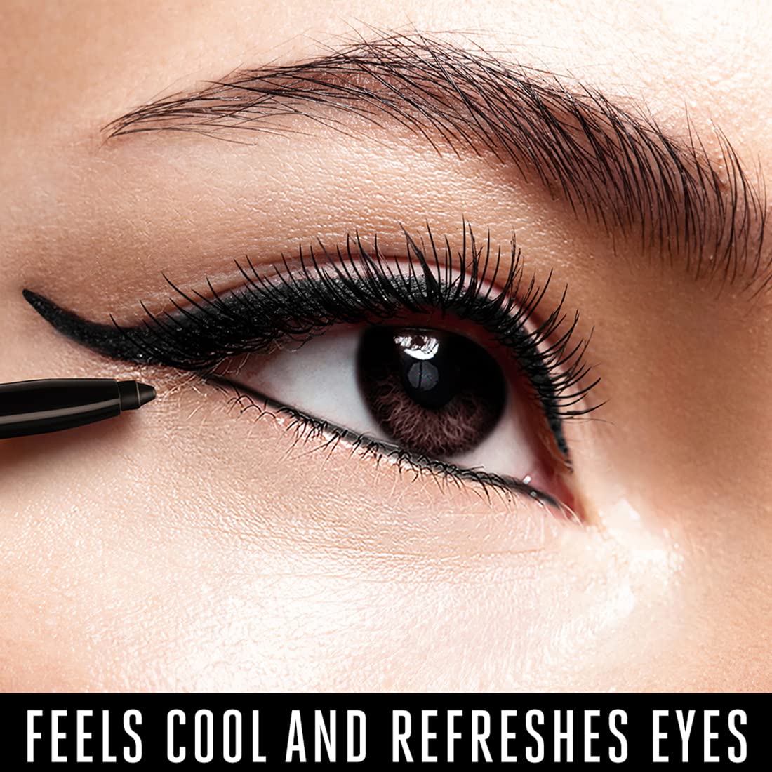 Glossy Kajal Pencil, Black, 0.35g - Insta Cool Effect