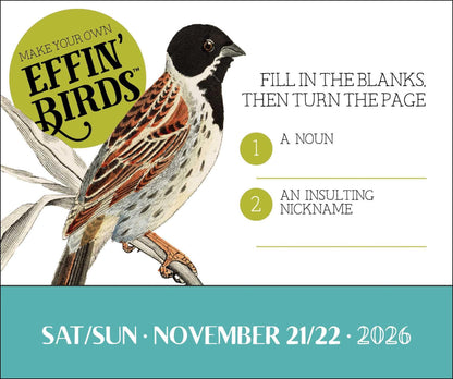 Effin' Birds 2026 Day-to-Day Calendar 
