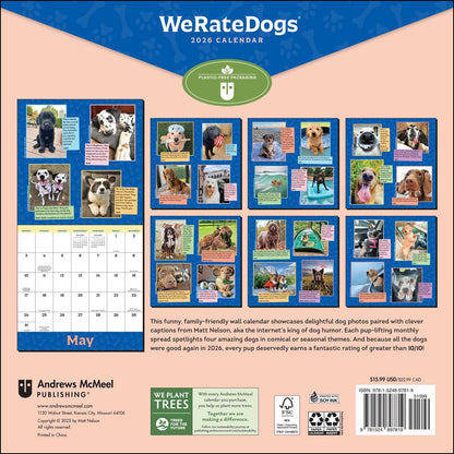 WeRateDogs 2026 Wall Calendar