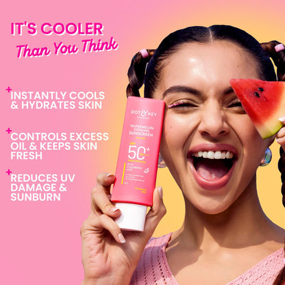 Watermelon Cooling Sunscreen SPF 50+ with Hyaluronic Acid - 50g