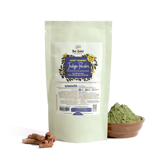 Organic Indigo Powder for Black Hair, Chemical-Free, 85g