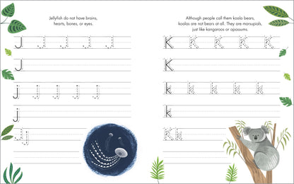 The Print Penmanship Workbook for Kids: Improve Your Handwriting with Fun Animal Facts