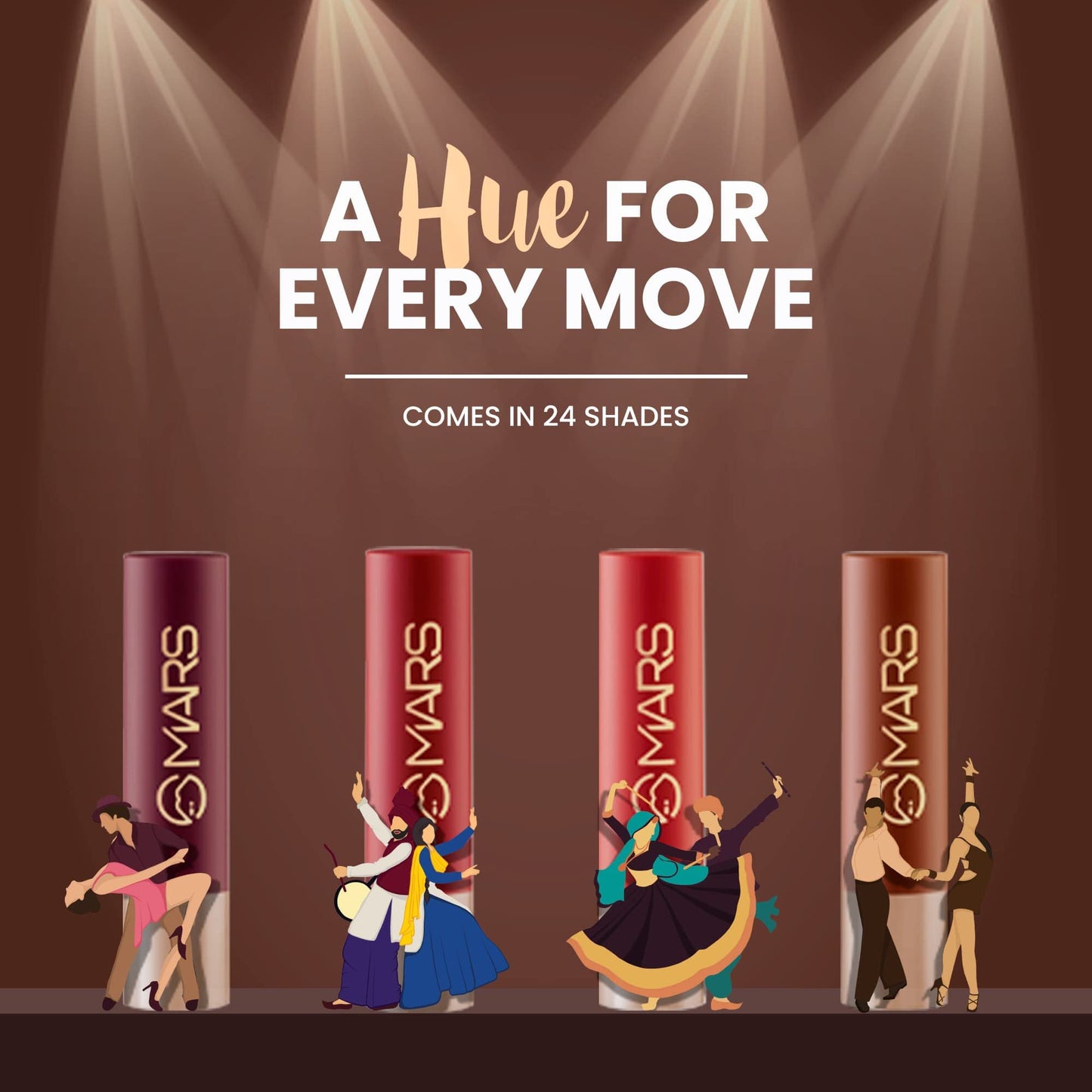 Creamy Matte Long Lasting Lipstick, 3.2g - Khoobsurat Kuchipudi