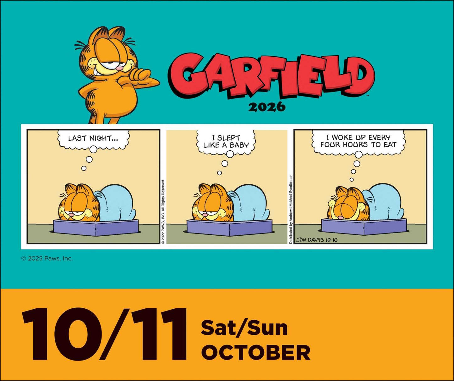 Garfield 2026 Day-to-Day Calendar 