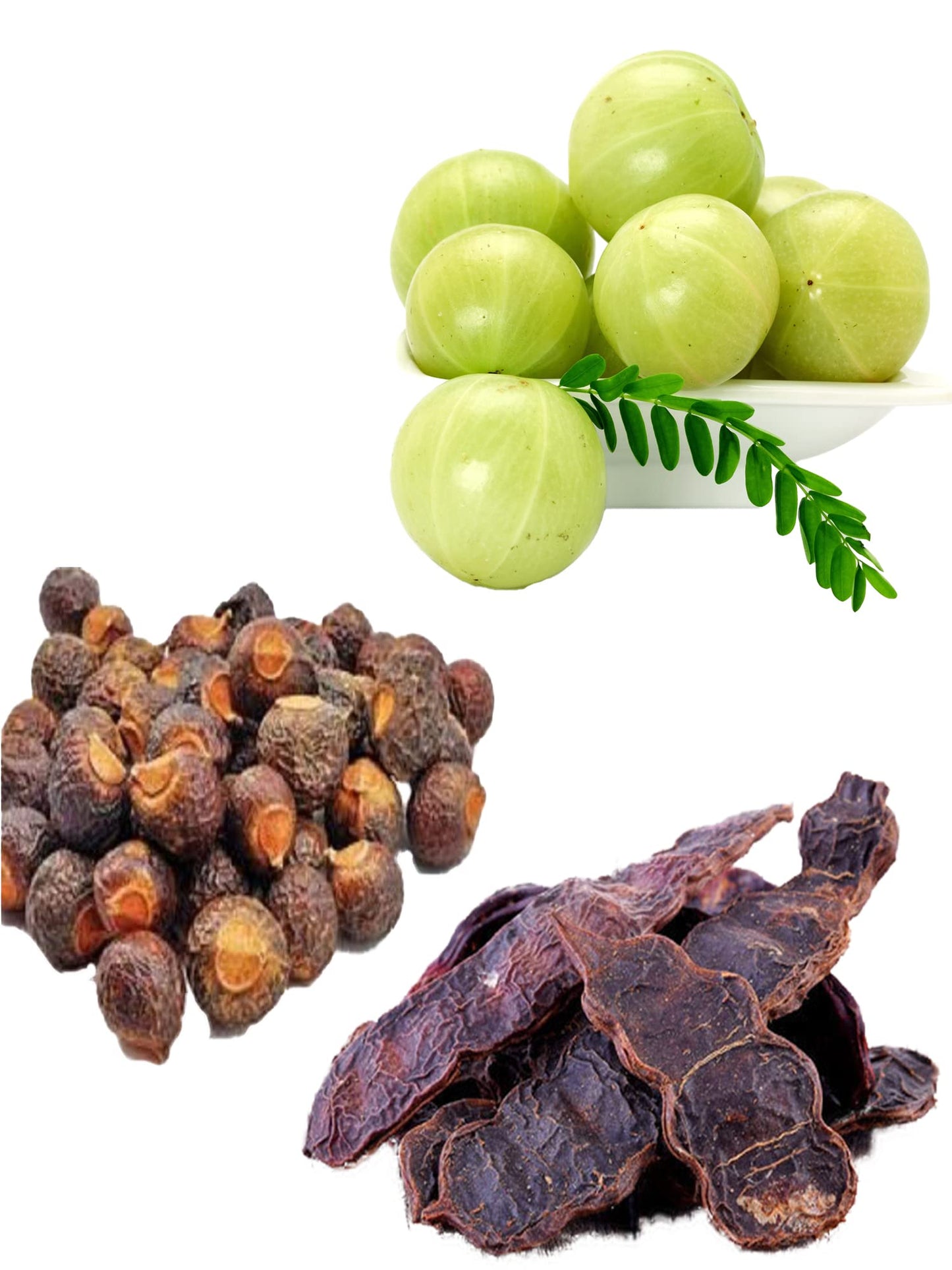 Herbal Hair Pack Combo - Amla, Reetha, Shikakai & Bhringraj Powder (Pack of 4, 100g each)