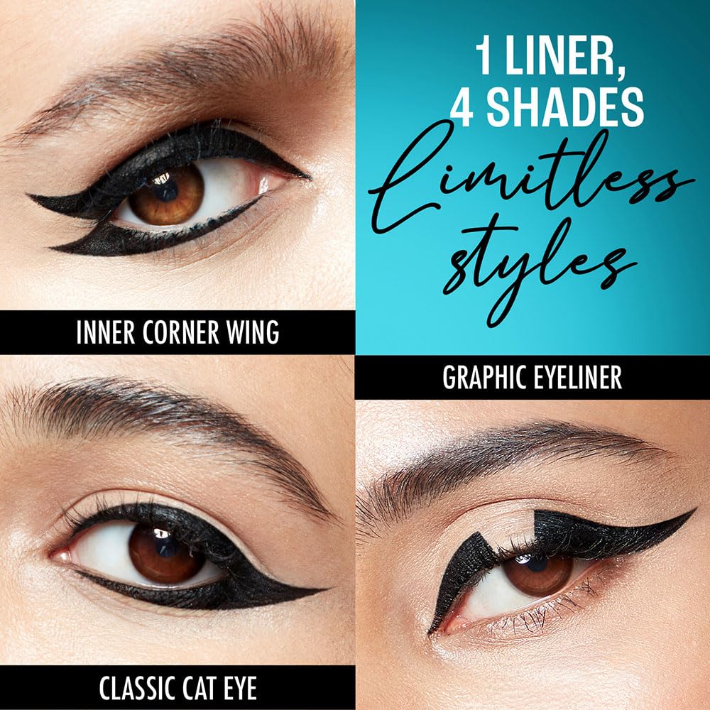 Liquid Black Eyeliner - Long Lasting Matte Waterproof Liner