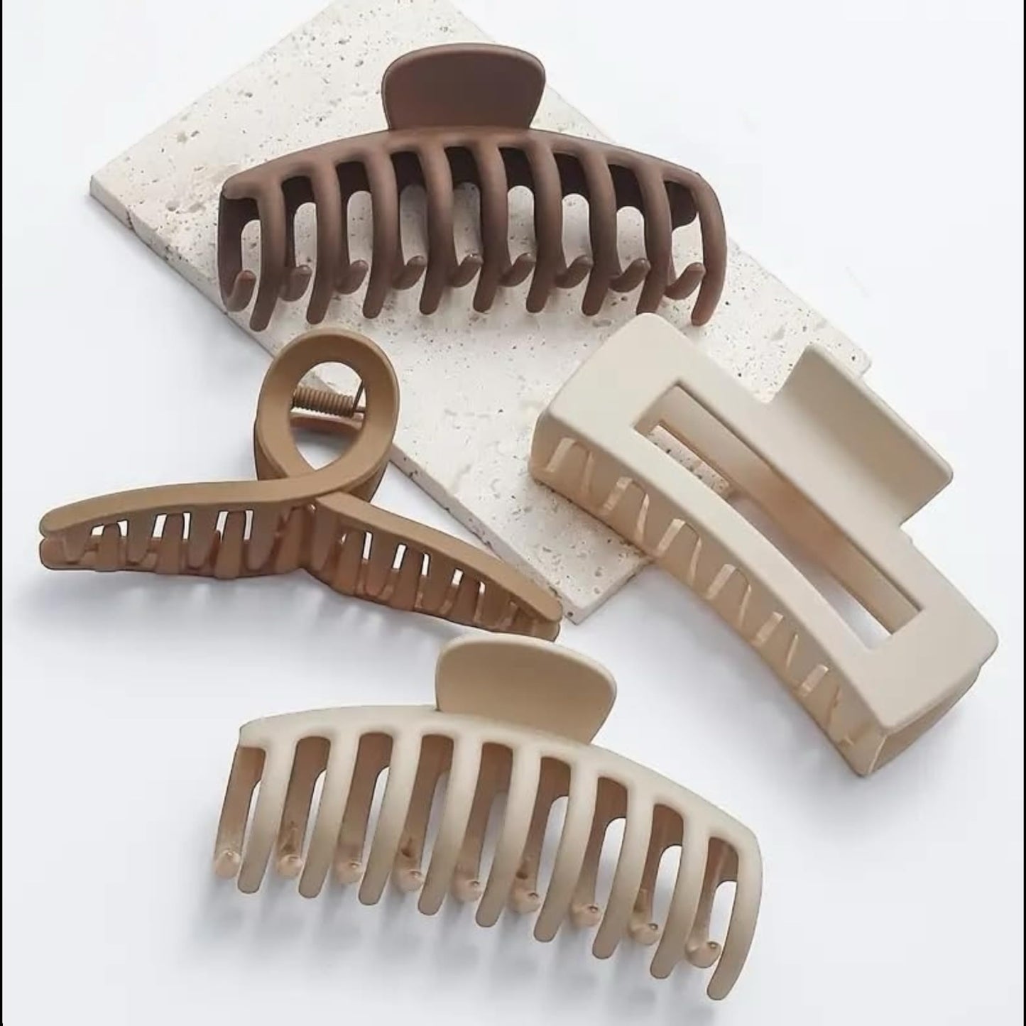 4pcs Large Claw Clips for Thick Hair - Nonslip Hair Accessories