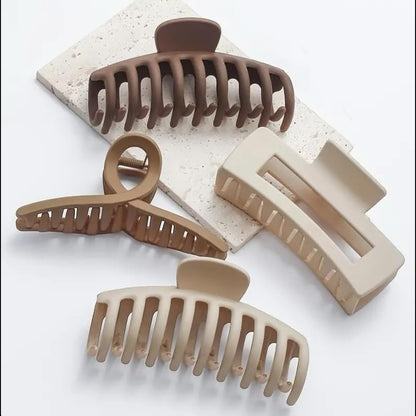 4pcs Large Claw Clips for Thick Hair - Nonslip Hair Accessories