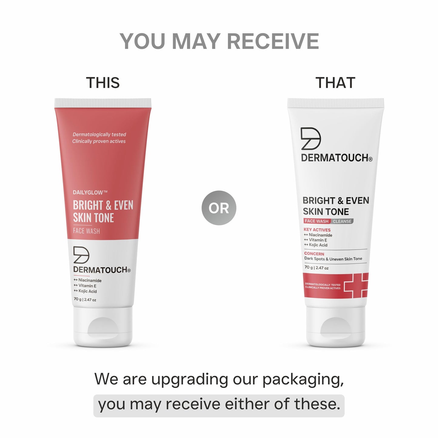 Bright & Even Tone Face Wash with Niacinamide & Kojic Acid - 70G
