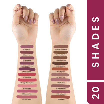 Matte Lip Liner 1.6gm - Choco Butter Satin Finish