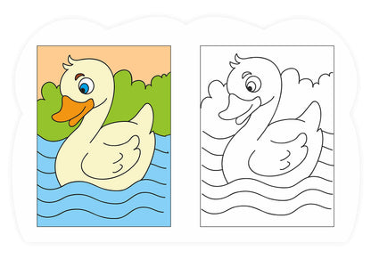 Coloring Book For Kids: Scholars Hub Copy Colour Book - Vol 1, Vol 2 (Set Of 2 Books) (For Ages 3+) | 64 Pages