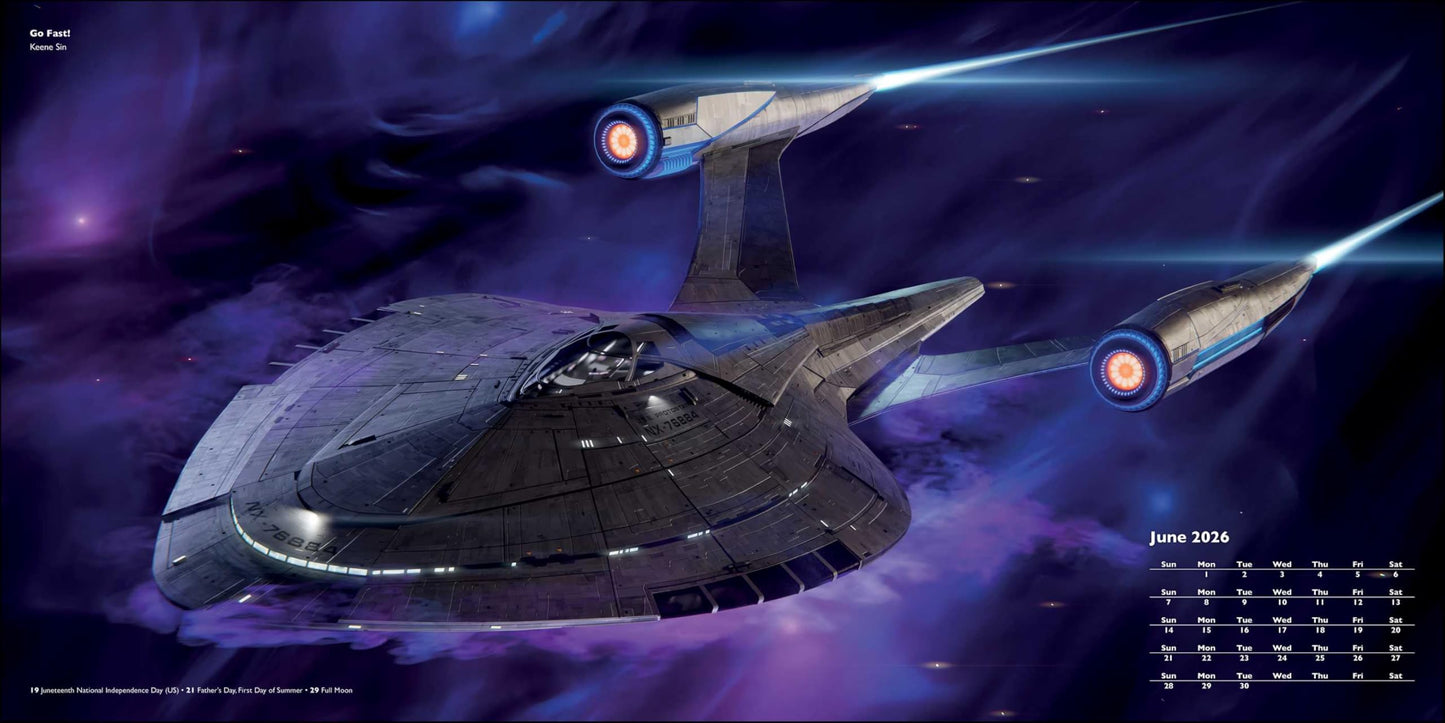 Star Trek Ships of the Line 2026 Wall Calendar