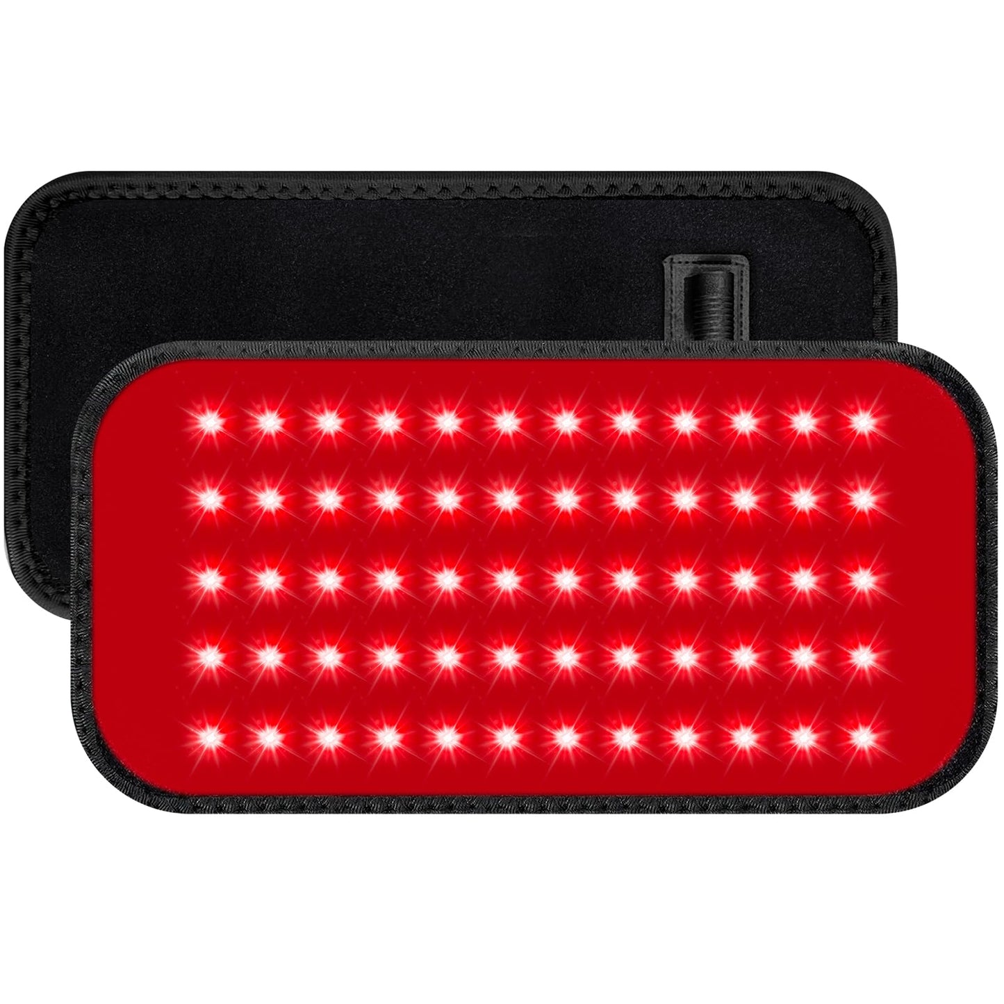 Red Light Therapy Belt with Timer, 60 LEDs, 660nm & 850nm, Wearable Wrap for Back, Waist, Neck, 5.7x12.4 inches