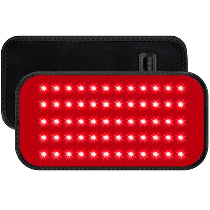 Red Light Therapy Belt with Timer, 60 LEDs, 660nm & 850nm, Wearable Wrap for Back, Waist, Neck, 5.7x12.4 inches