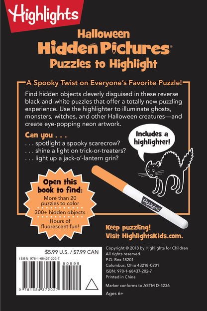 Halloween Hidden Pictures Puzzles to Highlight: Halloween Coloring & Activity Book with Over 300 Hidden Objects to Find