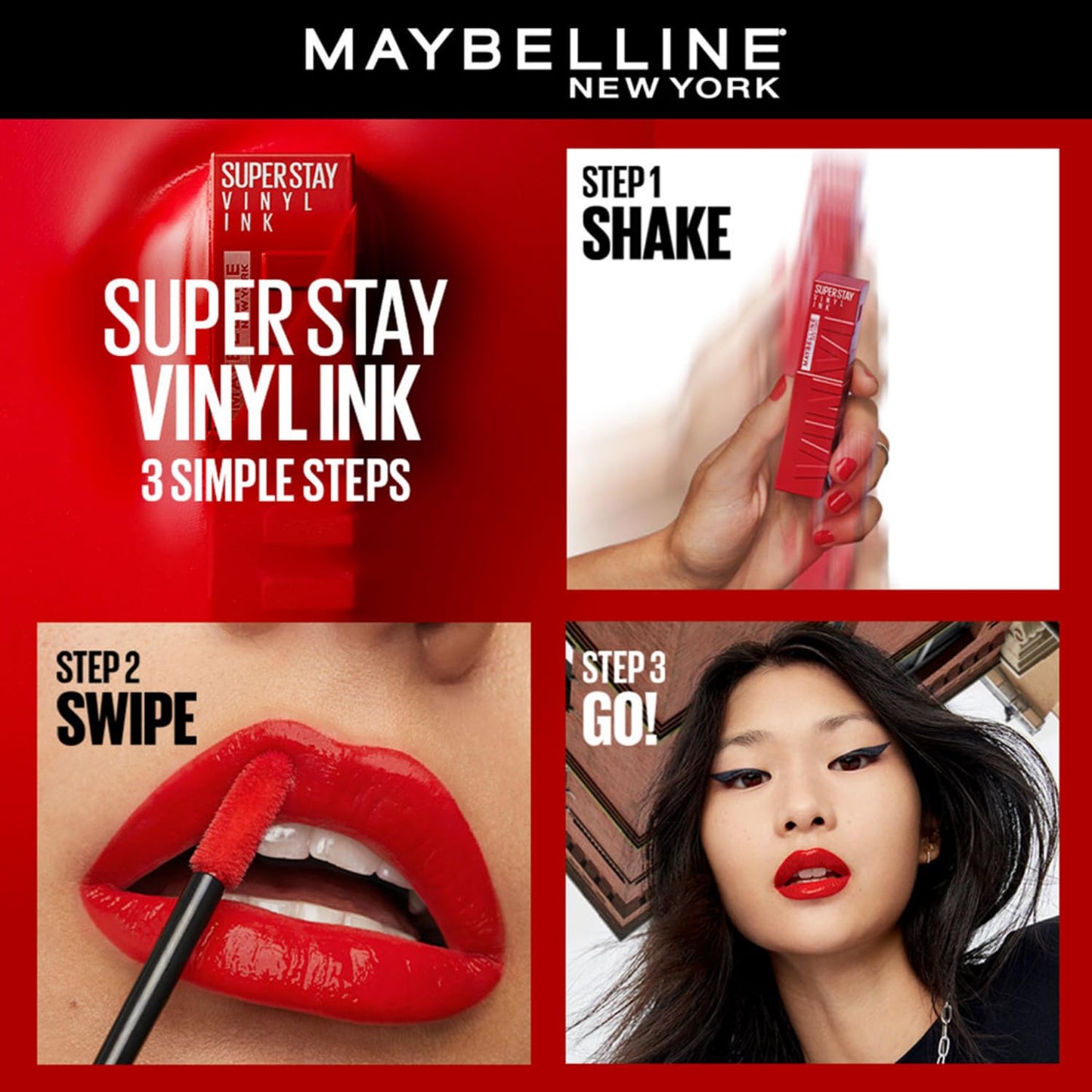 Maybelline SuperStay Vinyl Ink Lipstick 4.2ml - 16Hr Shine