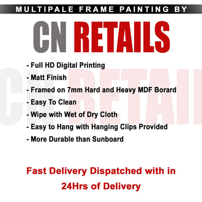 Wall Painting Modern Textured Art 60inch x 36inch Wooden Framed for Living Room Bedroom Office Decor