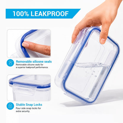 Lock & Lock Airtight Fridge Containers With Lid 2.6 Liters, Leak Proof
