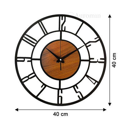 Metal Wall Clock with Large Numbers - 30 cm - Battery Operated - Modern Design for Home Decor