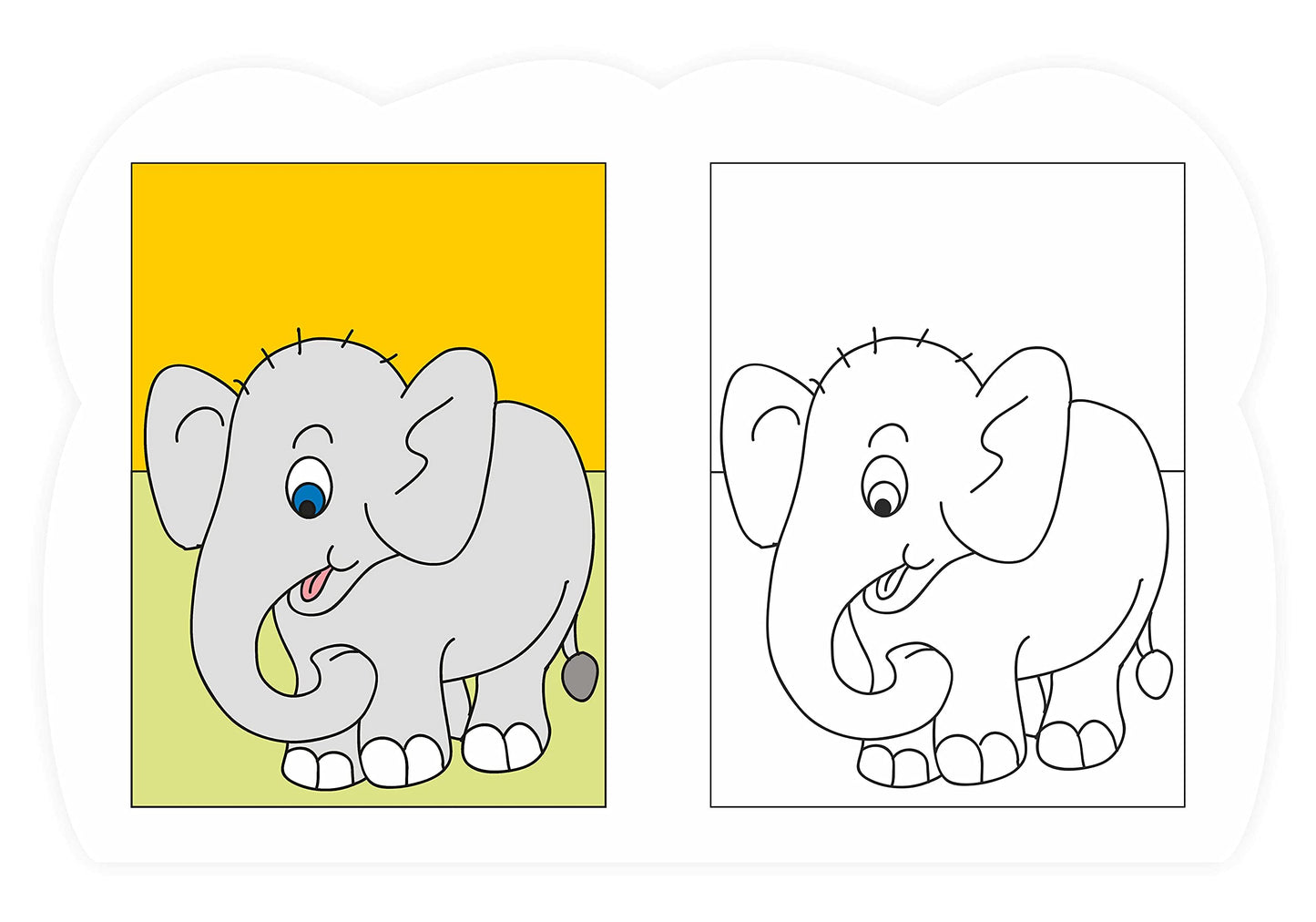 Coloring Book For Kids: Scholars Hub Copy Colour Book - Vol 1, Vol 2 (Set Of 2 Books) (For Ages 3+) | 64 Pages