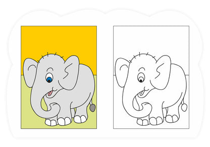 Coloring Book For Kids: Scholars Hub Copy Colour Book - Vol 1, Vol 2 (Set Of 2 Books) (For Ages 3+) | 64 Pages