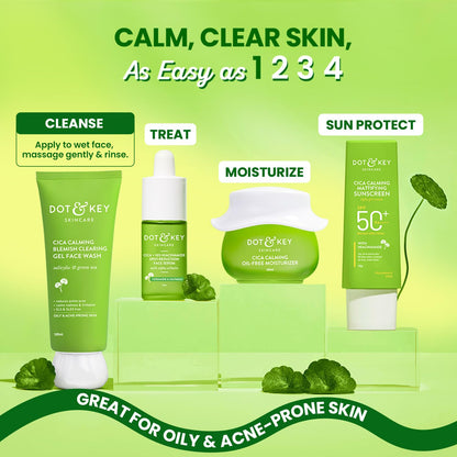 CICA Face Wash for Acne Prone Skin with Salicylic Acid - 100ml