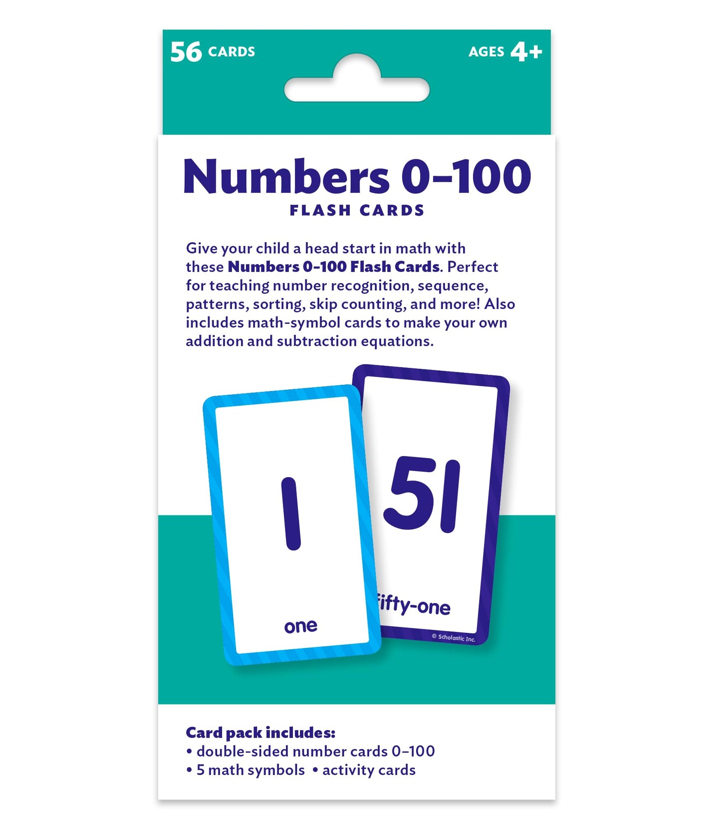 Flash Cards: Numbers 0 - 100
