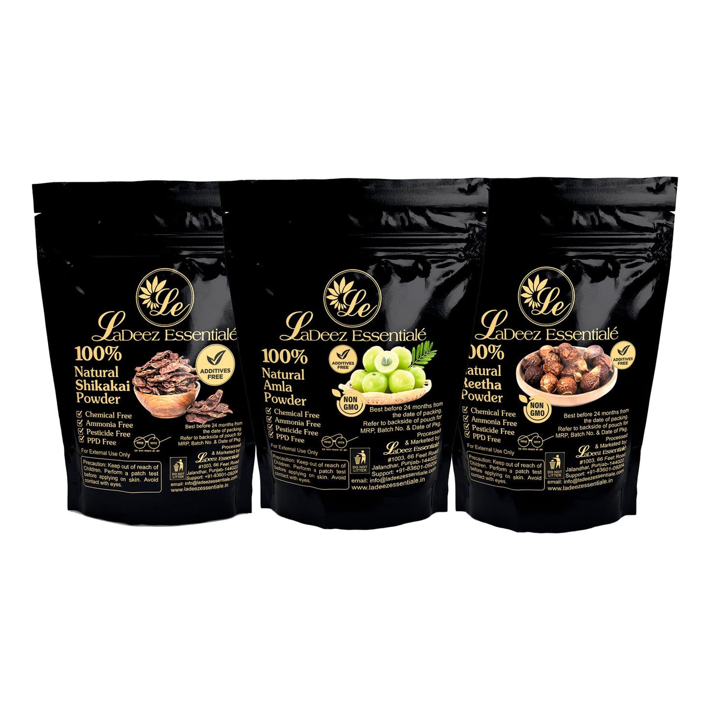 Amla Reetha Shikakai Hair Care Combo - 300g Herbal Pack