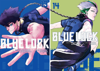 Blue Lock Manga Series Vol. 1–15 Collection by Muneyuki Kaneshiro (15 Books)