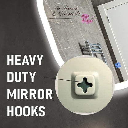 Frameless Rectangular Glass Mirror 23 x 38 cm for Bathroom Living Room